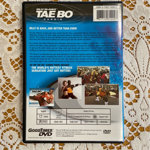 2 Y2K Workout DVDs: Resistance Cord Workout and Billy Blanks' Tae Bo Cardio - Picture 7 of 10